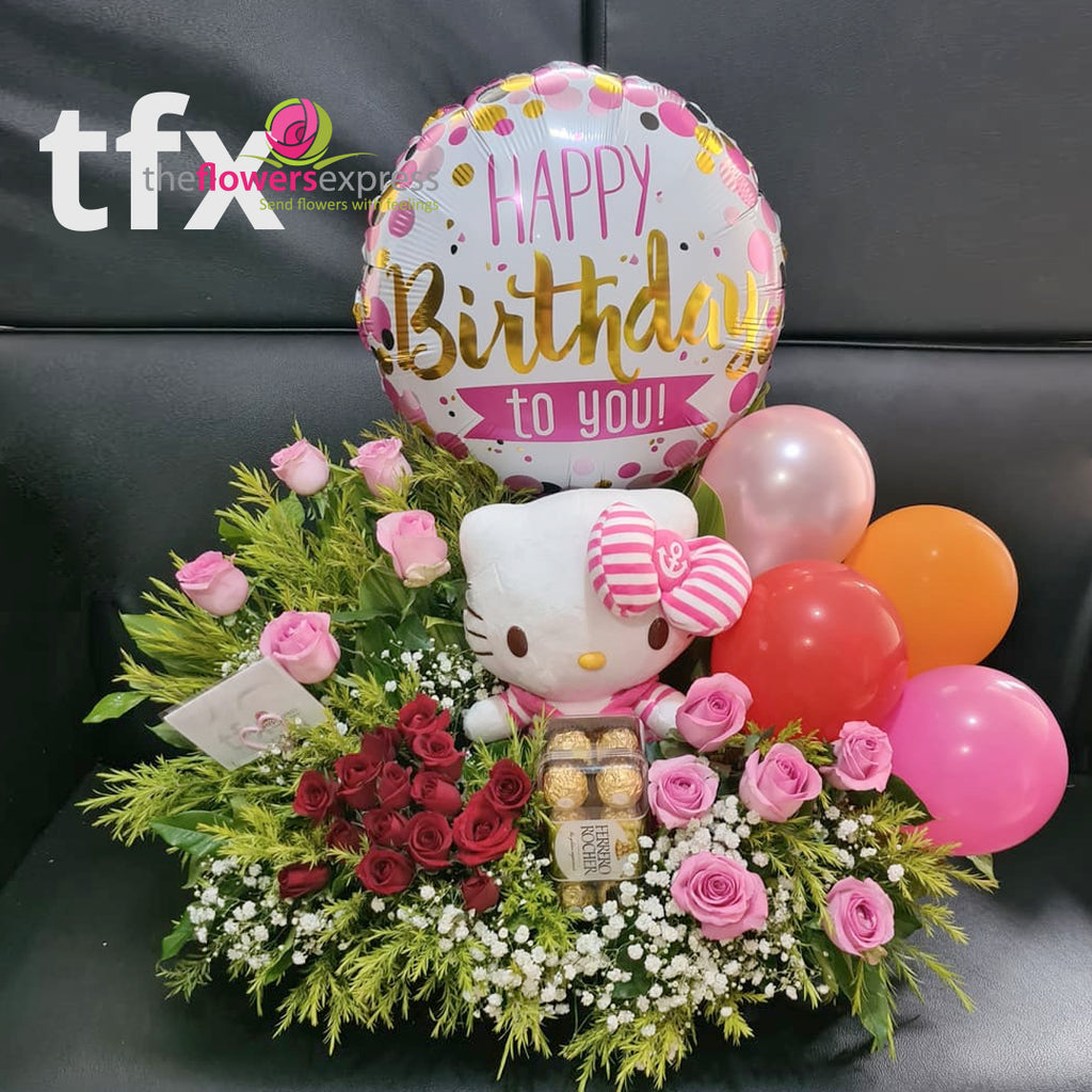 Grandeur Flower Basket – TFXPH Flowers and Gift Shop